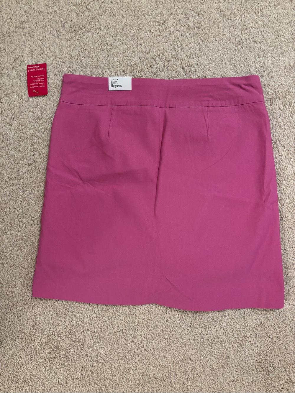 Kim Rogers Raspberry-Pink Mini Skirt - Picture 2 of 3